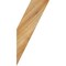 Ekena Millwork 4"W x 8"D x 16"H Traditional Rough Sawn Knee Brace, Western Red Cedar BRC04X08X16TRA00RWR - alternate 4